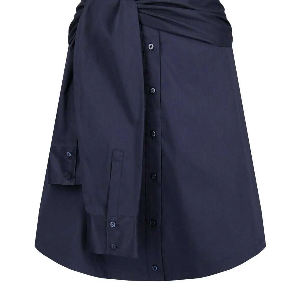 Hugo BossNavy Blue Button-Down Women's Skirt